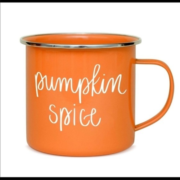 Fall Autumn Pumpkin Spice Metal Mug - Picture 2 of 3